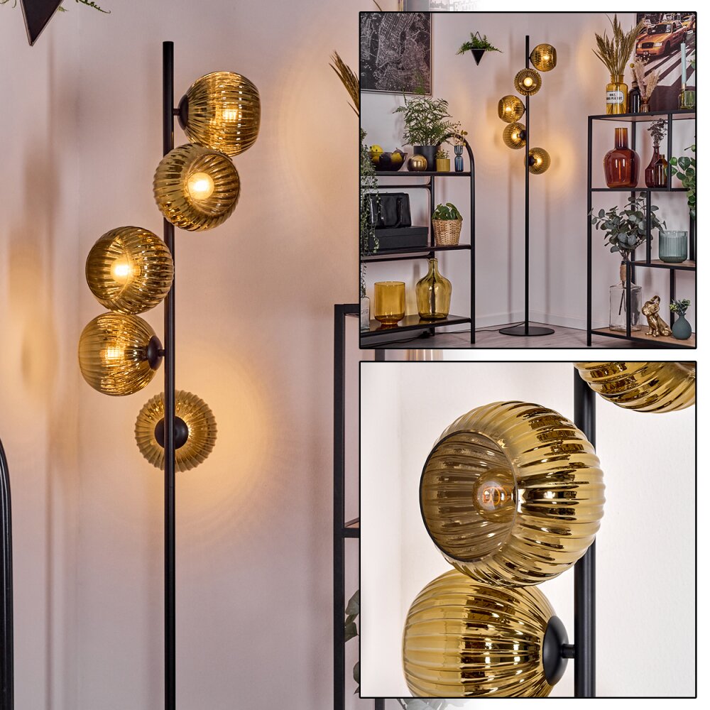 Koyoto Lampadaire 31 cm Or, 5 lumières main product photo
