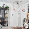 Nikkala Lampadaire Chrome, Blanc, 5 lumières