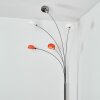 Nikkala Lampadaire Chrome, Blanc, 5 lumières