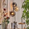 Koyoto Boule lumineuse, Applique murale Ambre, Clair, Fumé, 3 lumières