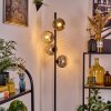 Ripoll Lampadaire Chrome, Clair, Fumé, 4 lumières