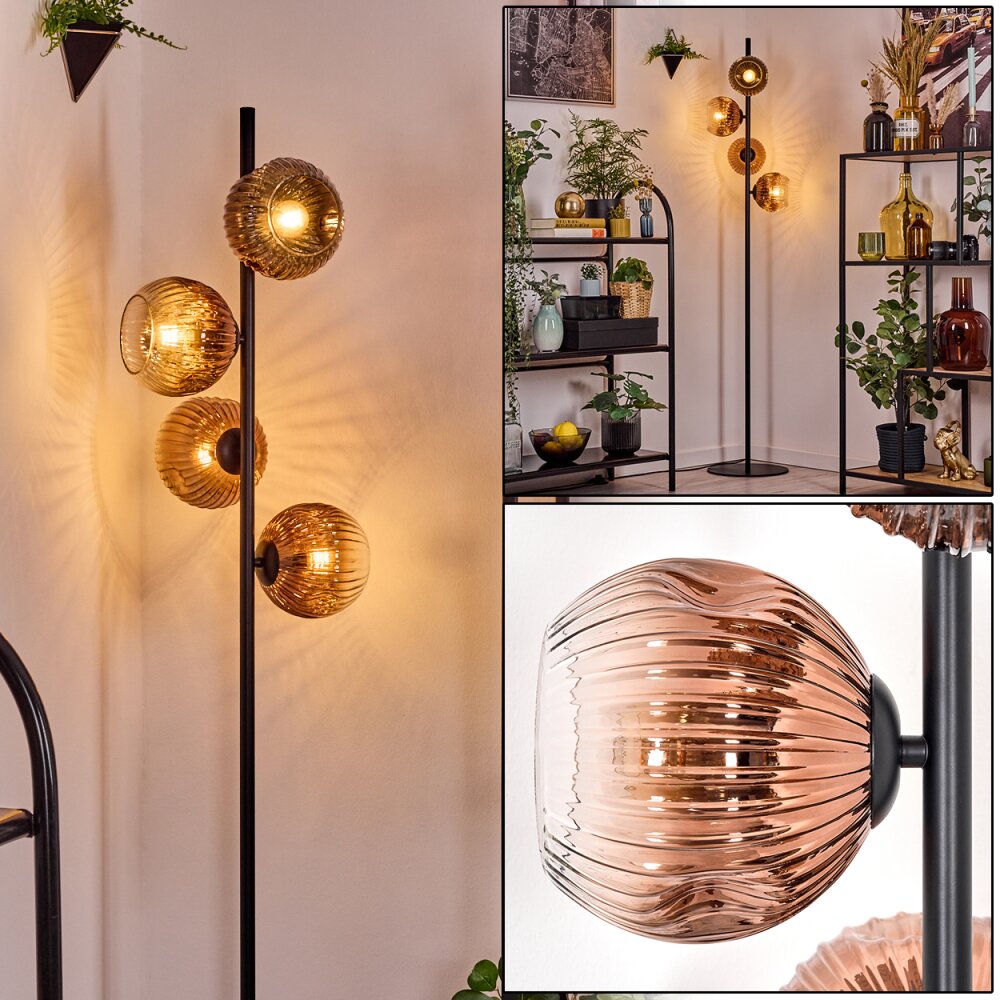 Ripoll Lampadaire Clair, Cuivré, 4 lumières main product photo
