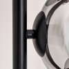 Koyoto Lampadaire 31 cm Chrome, Clair, Fumé, 6 lumières
