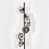 Koyoto Lampadaire 31 cm Chrome, Clair, Fumé, 6 lumières