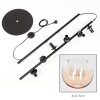 Koyoto Lampadaire 31 cm Ambre, Clair, 6 lumières