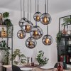 Gastor Suspension, Boule lumineuse, Suspension Fumé, 8 lumières