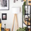 Soungou Lampadaire Chrome, Écru, 1 lumière