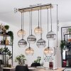 Koyoto Suspension, Boule lumineuse, Suspension Écru, Noir, 8 lumières