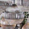 Koyoto Suspension, Boule lumineuse, Suspension Écru, Noir, 8 lumières