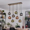 Koyoto Suspension, Boule lumineuse, Suspension Écru, Noir, 8 lumières