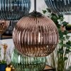 Koyoto Suspension, Boule lumineuse, Suspension Écru, Noir, 8 lumières