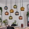 Koyoto Suspension, Boule lumineuse, Suspension Écru, Noir, 8 lumières
