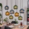 Koyoto Suspension, Boule lumineuse, Suspension Écru, Noir, 8 lumières