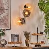 Koyoto Boule lumineuse, Applique murale Ambre, Clair, Fumé, 3 lumières