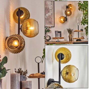 Koyoto Boule lumineuse, Applique murale Or, Clair, 3 lumières