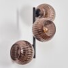 Koyoto Boule lumineuse, Applique murale Cuivré, 3 lumières