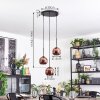 Koyoto Suspension, Boule lumineuse, Suspension grappe 30 cm Cuivré, 3 lumières