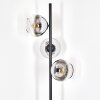 Koyoto Lampadaire 31 cm Chrome, Clair, Fumé, 3 lumières