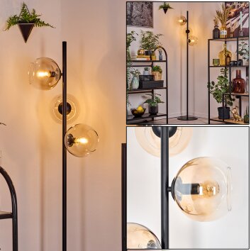 Koyoto Lampadaire Ambre, Clair, 3 lumières Koyoto Lampadaire Ambre, Clair, 3 lumières