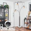Codecro Lampadaire Chrome, Noir, Blanc, 3 lumières