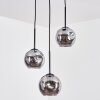 Ripoll Suspension, Boule lumineuse, Suspension grappe Fumé, 3 lumières