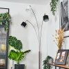 Bassagoda Lampadaire Nickel mat, Noir, 3 lumières