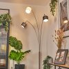 Bassagoda Lampadaire Nickel mat, Noir, 3 lumières