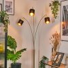 Alsen Lampadaire Laiton, Noir, 3 lumières