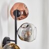 Ripoll Boule lumineuse, Applique murale Chrome, Or, Clair, Cuivré, Fumé, 3 lumières
