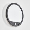 Qadir Lampe murale d´extérieur, Applique murale LED Noir, 1 lumière, Détecteur de mouvement