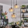 Koyoto Suspension, Boule lumineuse, Suspension grappe Ambre, Clair, 3 lumières