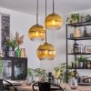 Koyoto Suspension, Boule lumineuse, Suspension grappe Or, Clair, 3 lumières