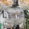 Ripoll Suspension, Boule lumineuse, Suspension Écru, Noir, 8 lumières