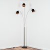 Alsen Lampadaire Nickel mat, Noir, 3 lumières