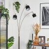Bassagoda Lampadaire Nickel mat, Noir, 3 lumières