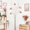 Lindberg Lampadaire Nickel mat, Noir, 5 lumières