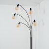 Codecro Lampadaire Noir, Blanc, 5 lumières