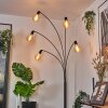 Codecro Lampadaire Noir, Blanc, 5 lumières
