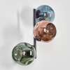 Ripoll Boule lumineuse, Applique murale Bleu, Vert, Cuivré, 3 lumières