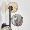 Ripoll Boule lumineuse, Applique murale Ambre, Fumé, 3 lumières