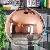 Koyoto Suspension, Boule lumineuse, Suspension grappe 30 cm Clair, Cuivré, 3 lumières