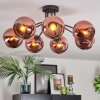 Koyoto Plafonnier, Boule lumineuse Cuivré, 7 lumières
