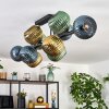 Koyoto Plafonnier, Boule lumineuse Bleu, Or, Vert, 10 lumières