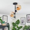 Koyoto Plafonnier, Boule lumineuse Ambre, Clair, 4 lumières
