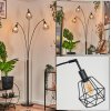 Yaak Lampadaire Noir, 3 lumières