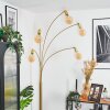 Codecro Lampadaire Laiton, Noir, Blanc, 5 lumières