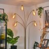 Codecro Lampadaire Laiton, Noir, Blanc, 5 lumières