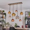 Ripoll Suspension, Boule lumineuse, Suspension Écru, Noir, 8 lumières