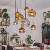 Ripoll Suspension, Boule lumineuse, Suspension Écru, Noir, 8 lumières