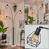 Yaak Lampadaire Noir, Blanc, 3 lumières